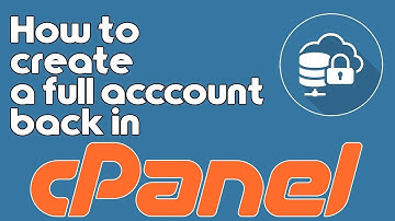 How to create a FULL account backup in cPanel