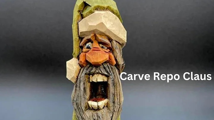 CARVE a FUN REPO Claus Yelling Santa WOODCARVING