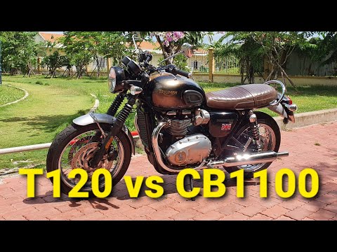 Video Xe cũ Triumph T120 vs Honda CB1100 EX - RS sắp về Việt... - youtube