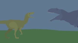 Deltadromeus Vs Mapusarus Stick Nodes Animation