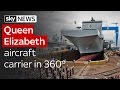 Queen Elizabeth aircraft carrier in 360°