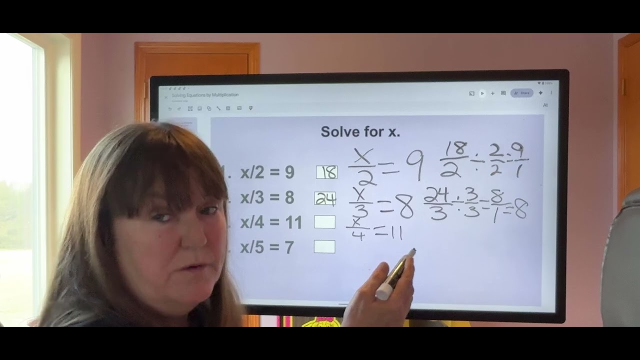 Solving Equations by Multiplication