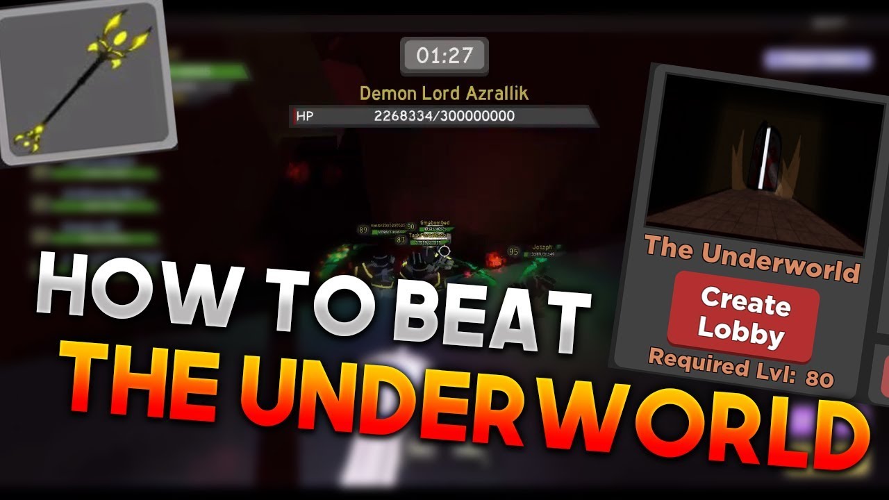 roblox dungeon quest the underworld tips