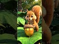The Golden Treasure 🐿️✨#SquirrelLife#CuteAnimals#Animation#Golden#Shorts#WildlifeCute#TrendingNow