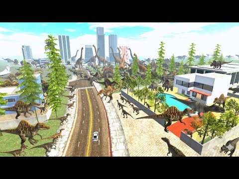 শহরের ডাইনোসরে  হামলা করল 🦖😱 Jurassic Park dinosaur | Indian Bike Driving 3D  thumbnail