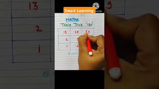 Table trick of 130| 130 ka table| 130 चा पाढा|#tabletrick #shorts #tricks #table