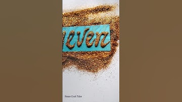 Wait till end & comment your name #shorts #viralvideo #calligraphy #nameart #glitter