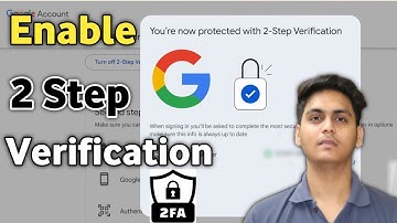 How to enable 2 Step Verification in Google or Gmail Account | turn on two step verification google