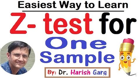 Z-test for Single Mean | Examples and Concepts