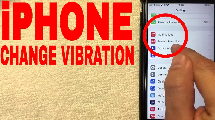 ✅  How To Change Vibration Settings For iPhone 🔴