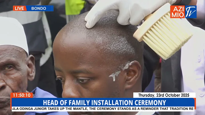 POWERFUL MOMENT when Raila Odinga JR hair is shaved in commemoration of passing of Raila Odinga