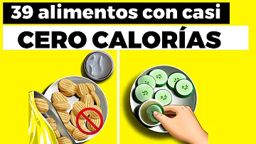 ¿Qué alimentos tienen cero calorías?