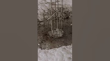 pile cap steel and placed column on center of pile