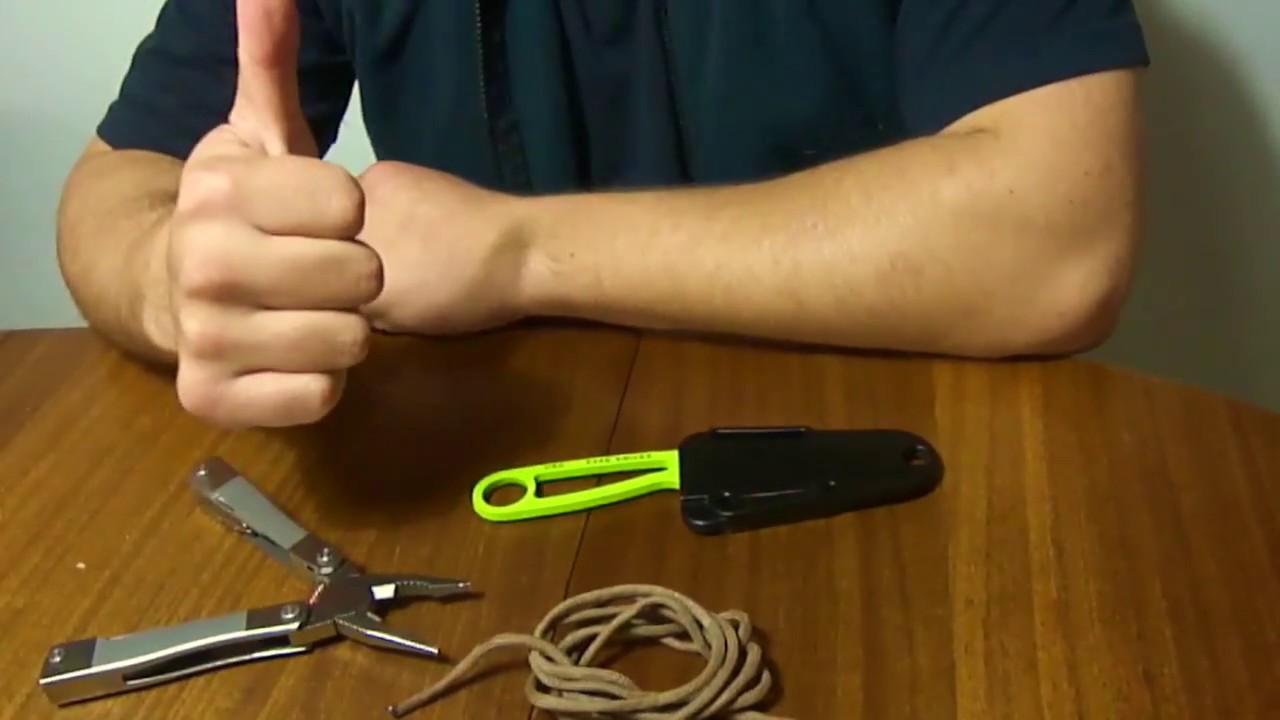 How to paracord wrap your (fake) ESEE Izula (quick and easy) YouTube