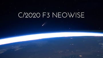 Comet NEOWISE seen from the ISS