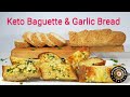 HOW TO MAKE KETO BAGUETTE & GARLIC BREAD - CRISPY, FLAVORFUL & DELICIOUS !