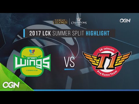 2017lcksummer [H/L 2017.07.18] JIN AIR vs SKT Game1 - 2017 LCK Summer Split (롤챔스 하이라이트) 170719 EP.61