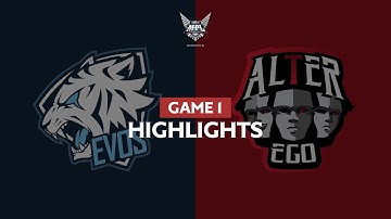 Game Highlight | EVOS Legends VS Alter Ego | MPL ID S6 Week 4 Day 1 | Game 1