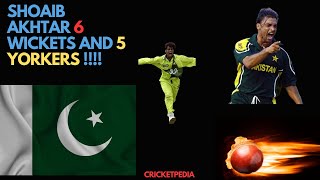 Shoaib Akhtar's 6 11 ! 5 Yorkers with clean bowled vs New Zealand 2002 ! Must Watch Master piece