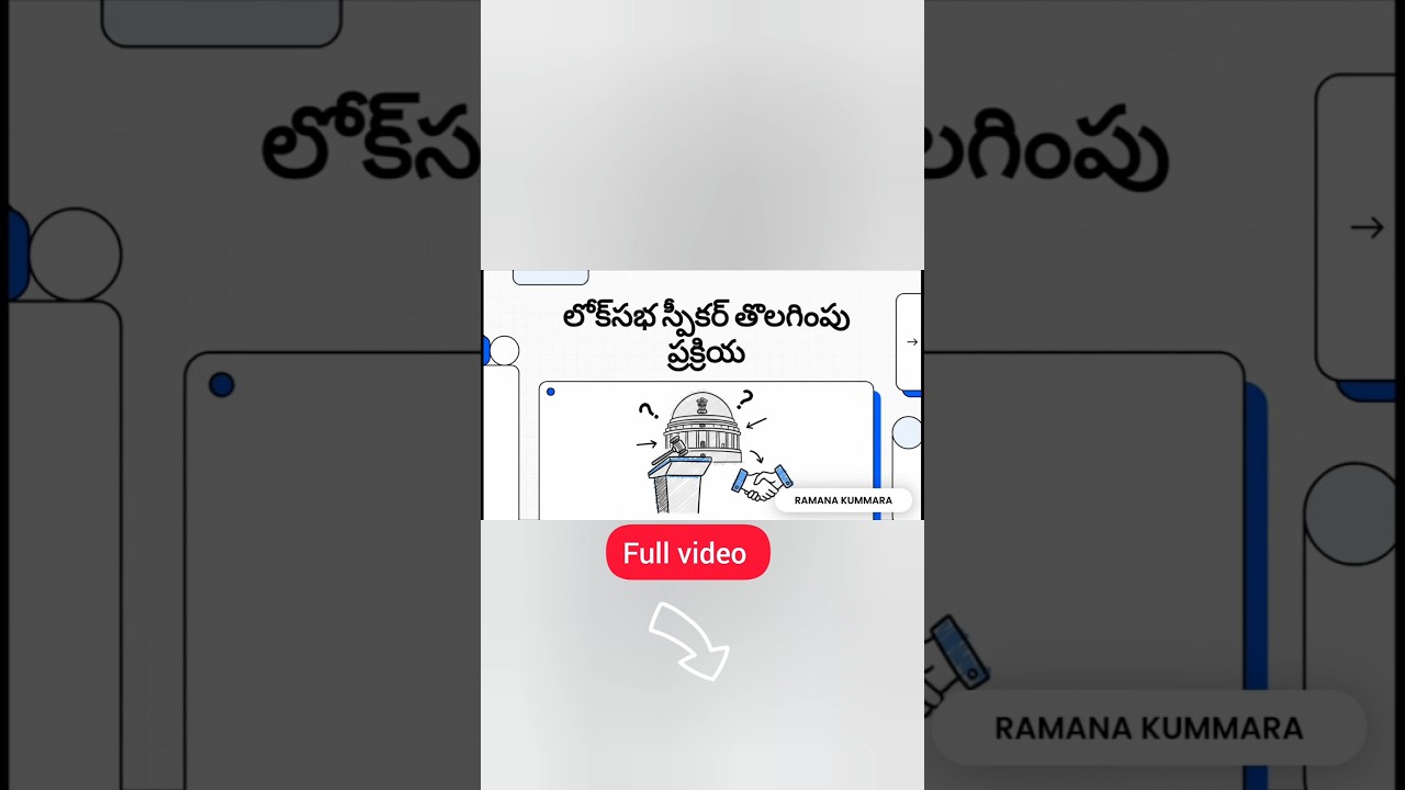 Lok Sabha Speaker Removal Process | Step-by-Step Explained for UPSC APPSC TGPSC