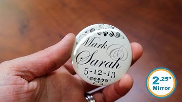 Mirror Back Button Product Showcase