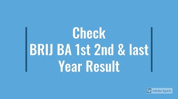 Brij University BA Result 2020, MSBU BA Result 2020 - JOBHERE