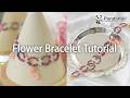 🌼Making the Cutest Flower Beaded Bracelet Ever! 🌸💖 Easy DIY Jewelry #Shorts #beadedjewelry