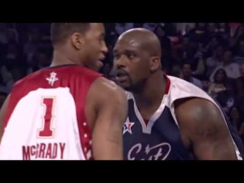 Shaq Kisses Tracy McGrady on the Head 😅