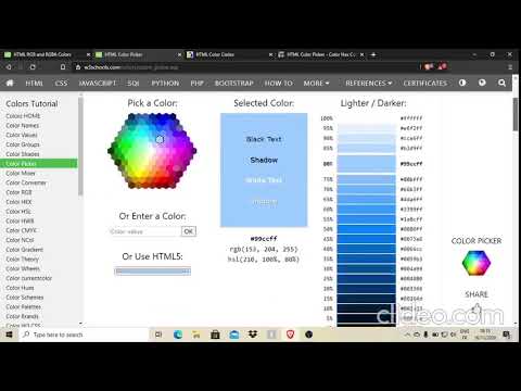 Les couleurs en HTML et CSS