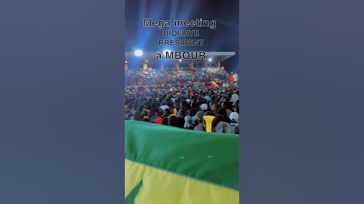Mega meeting de DIOMAYE PRÉSIDENT à Mbour