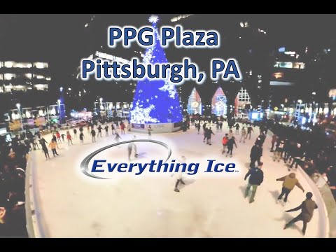 Видео: Пътеводител за ледената пързалка PPG в центъра на Питсбърг