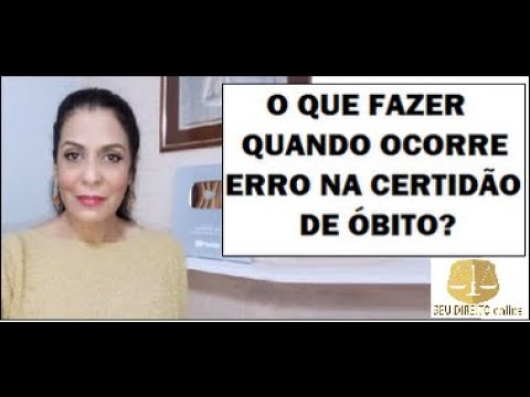 Vídeo: Em uma certidão de óbito quem é o informante?