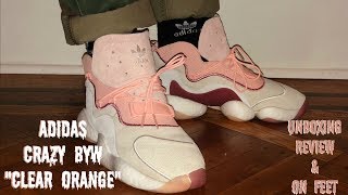 Honest Review Of The Adidas Crazy Byw Clear Orange Unboxing Review On Feet Boost You Wear Youtube
