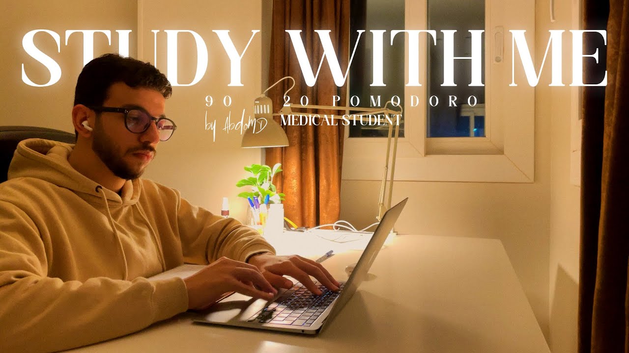 LIVE | 5-HOUR Study With Me (Medical Student) ⛈️ Rain Sounds & 90/20