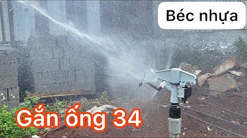 Béc ATOM15 - béc nhựa tưới phun mưa gắn ống ren 34 có chỉnh góc