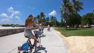 Muscle Beach MIAMI SOUTH BEACH | Walking To Muscle Beach Ocean Drive Promenade