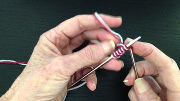 Double Knitting or Brioche -Two Color Long Tail CO