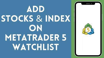 How to Add Stocks & Index on MetaTrader 5 Watchlist (2024) | MetaTrader Tutorial