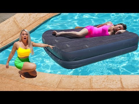 TWIN SISTER WAKES UP IN SWIMMING POOL!!