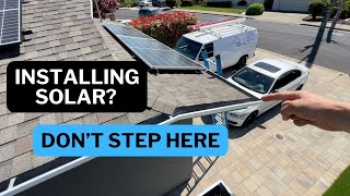 5 areas to avoid on the roof while installing solar panels.