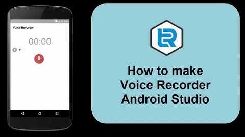 Android Studio - How to make Voice Recorder