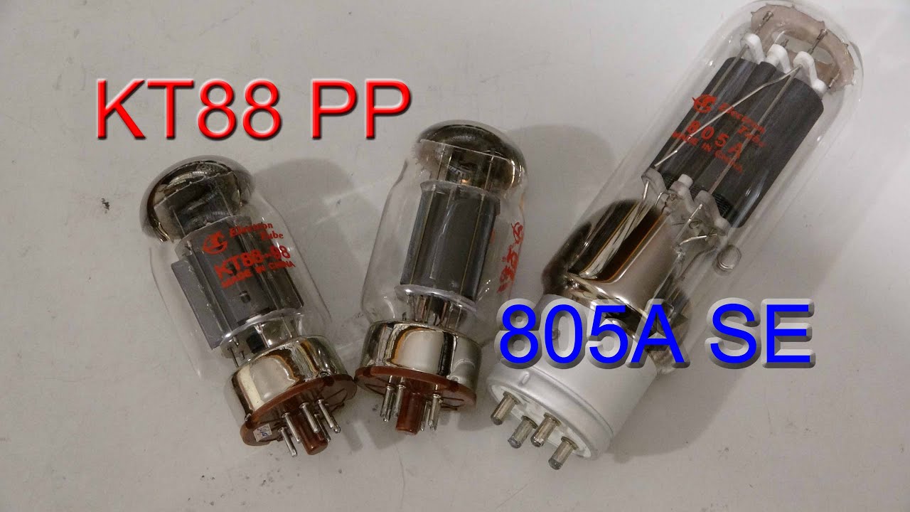 blind test 805A SE vs KT88 PP 真空管アンプ音色ブラインドテスト Hey