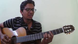 Video thumbnail of "Basha Theme on Classical Guitar | Rajini | Isaac Thayil | Basha Manik Basha | Basha Digital Trailer"