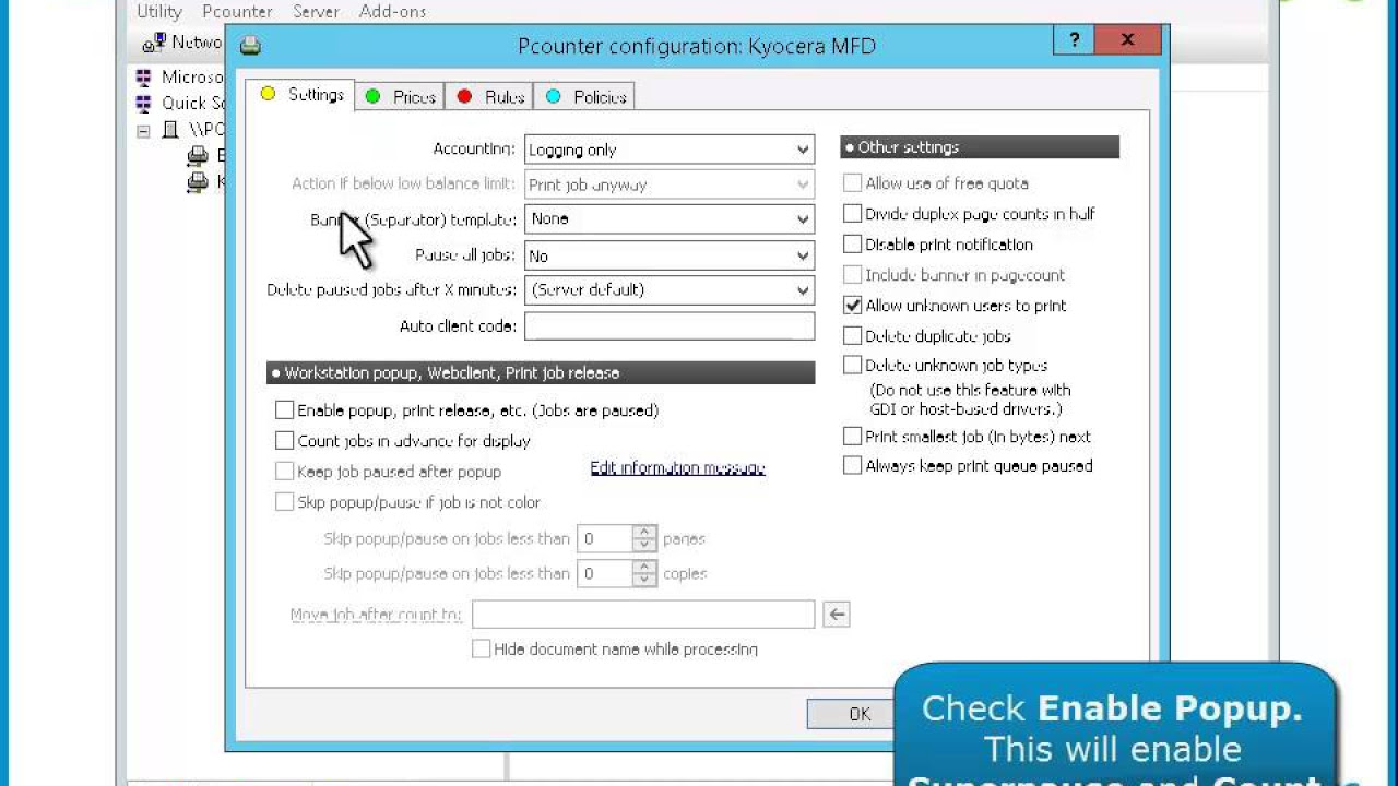 Update AIT Print Management Software | Pcounter Popup Confirmation | How To Guide