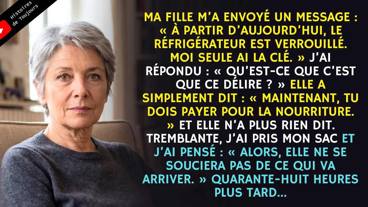 Ma fille a verrouillé le frigo : « Tu dois payer pour manger. » Alors moi… 48 h plus tard...