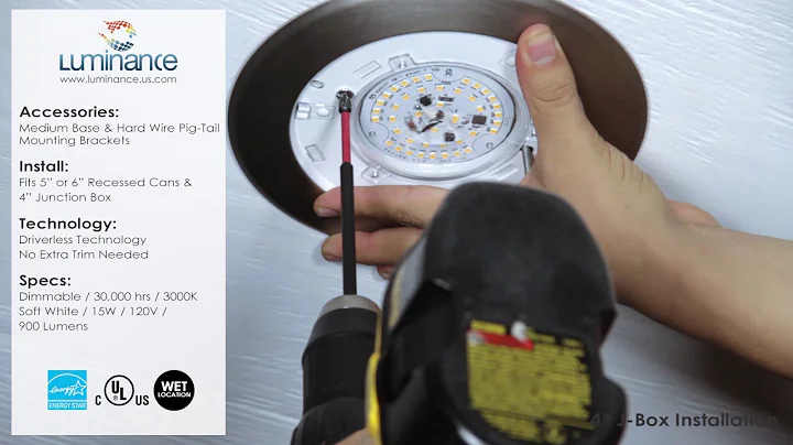 LED Disk Light Video