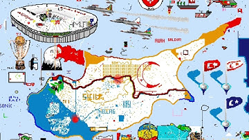 Greek intervention in Cyprus / ppf[pixelplanet] timelapse