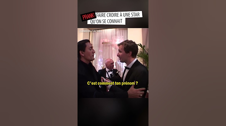 PRANK: faire croire à une star qu'on se connait