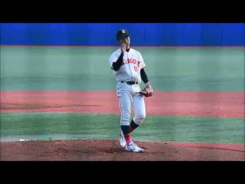 2017/02/25 日本大・植谷翔磨投手 - YouTube