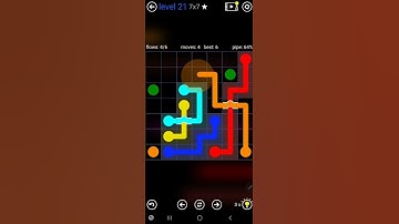How To Solve Flow Free Bridges 7x7 Mania Pack Level 21 Board Walk Through Solution Walkthrough